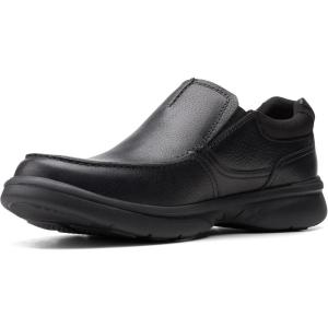 imageClarks Mens Bradley Free LoaferBlack Tumbled Leather