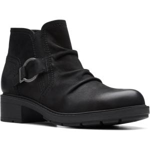 imageClarks Womens Hearth Faye Ankle BootBlack Leather