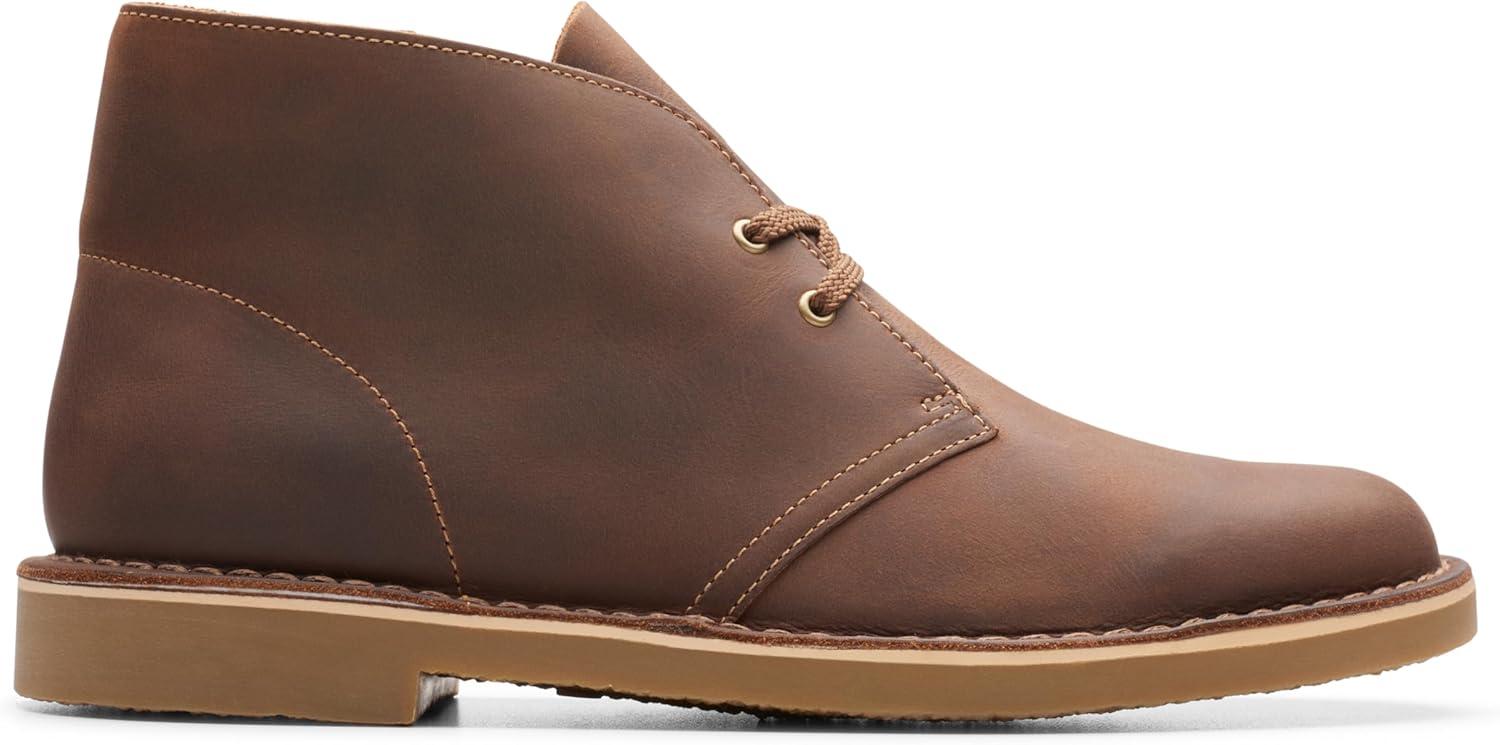 Clarks Shepton, Scarpe Chukka Uomo, Pelle Scamosciata, Suola In Gomma, Colore Marrone, Vestibilità Comoda, Stile Casual