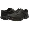 imageClarks Mens LowTop Sneakers Oxford FlatBlack Black Tumbled Leather