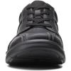 imageClarks Mens LowTop Sneakers Oxford FlatBlack Tumbled Leather