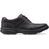 imageClarks Mens LowTop Sneakers Oxford FlatBlk Tumbled Lea