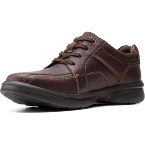 imageClarks Mens LowTop Sneakers Oxford FlatBrown Tumbled Leather
