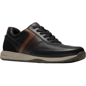 imageClarks Mens Townview Style SneakerBlack Leather