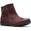 imageClarks Womens Carleigh Style Ankle BootWine Nubuck