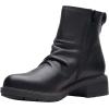 imageClarks Womens Hearth Rose Mid Calf BootBlack Black Leather
