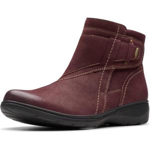 imageClarks Womens Carleigh Style Ankle BootWine Nubuck