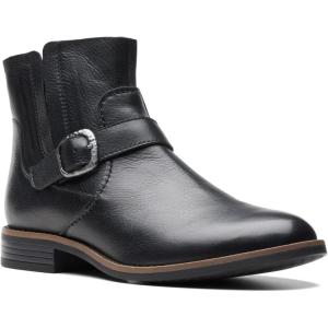 imageClarks Womens Camzin Loop Ankle BootBlack Leather