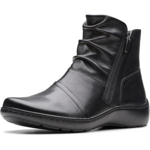 imageClarks Womens Cora Pace Ankle BootBlack Leather