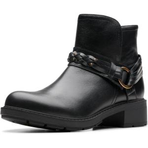 imageClarks Womens Hearth Kaylie Ankle BootBlack Leather