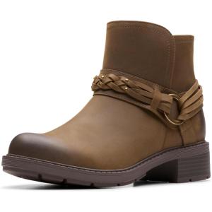 imageClarks Womens Hearth Kaylie Ankle BootMushroom Oily