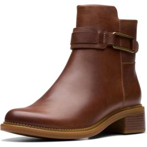 imageClarks Womens Maye Bella Ankle BootTan Leather