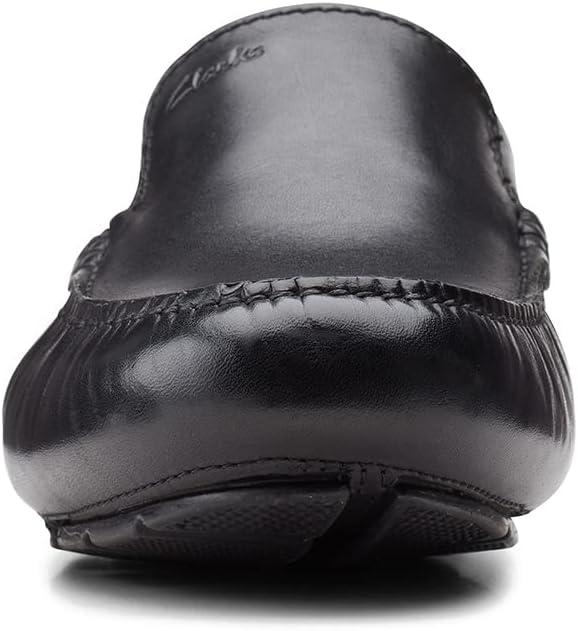 imageClarks Mens Markman Plain Driving Style LoaferBlack Black Leather