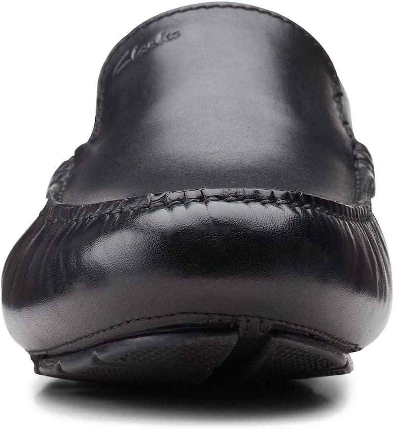imageClarks Mens Markman Plain Driving Style LoaferBlack Leather