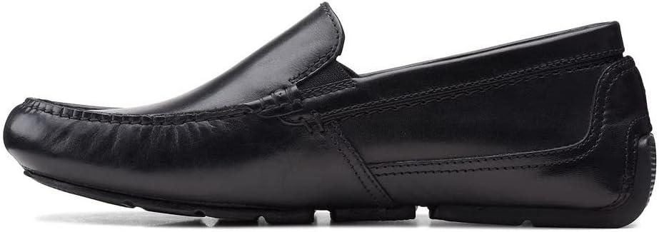 imageClarks Mens Markman Plain Driving Style LoaferBlack Leather