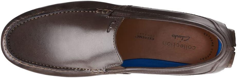 imageClarks Mens Markman Plain Driving Style LoaferDark Brown Leather