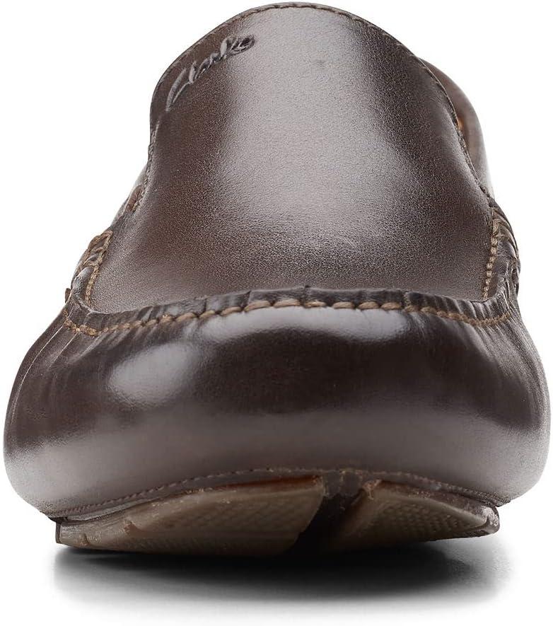 imageClarks Mens Markman Plain Driving Style LoaferDark Brown Leather