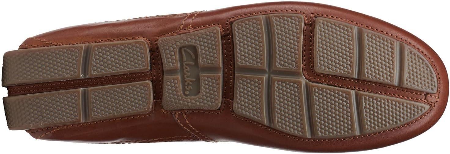 imageClarks Mens Markman Plain Driving Style LoaferDark Tan Leather