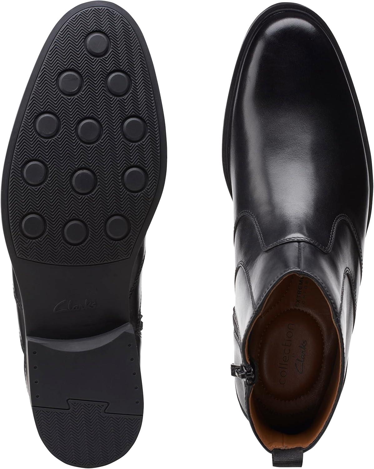 imageClarks Mens Whiddon Zip Chelsea BootBlack Leather