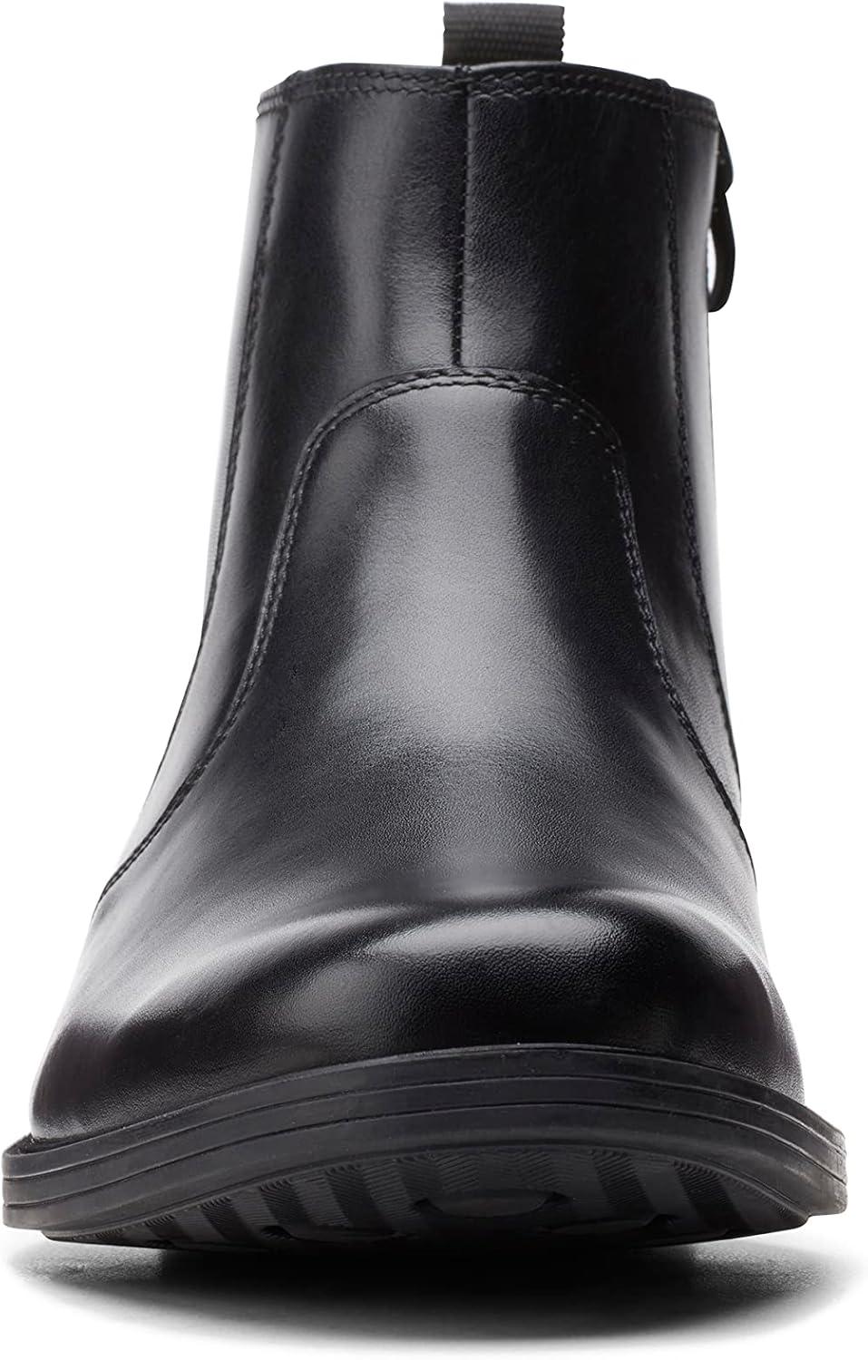 imageClarks Mens Whiddon Zip Chelsea BootBlack Leather