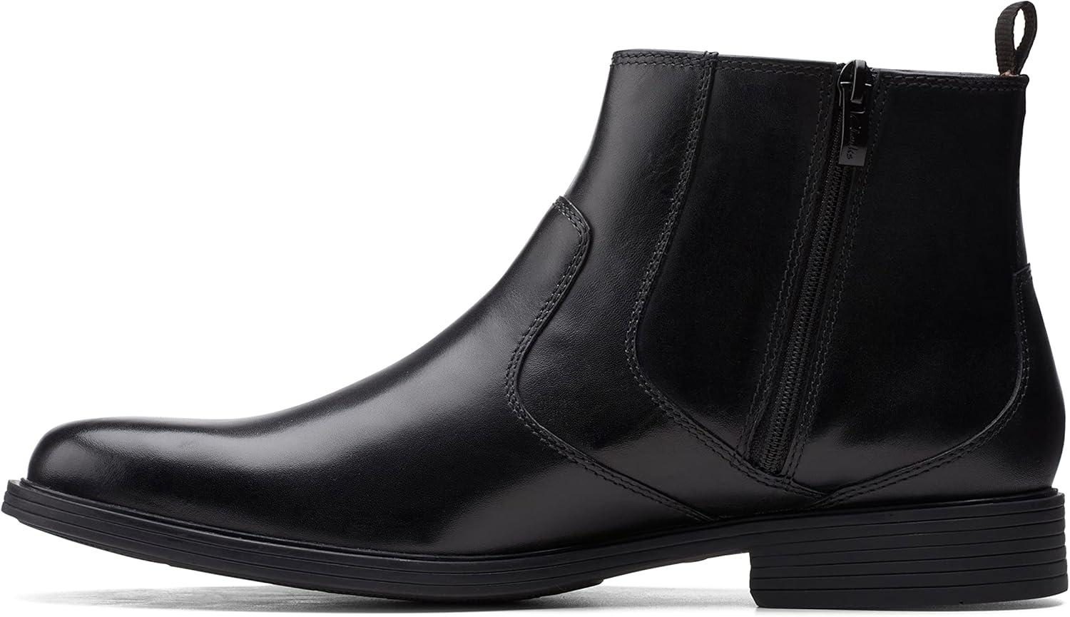 imageClarks Mens Whiddon Zip Chelsea BootBlack Leather