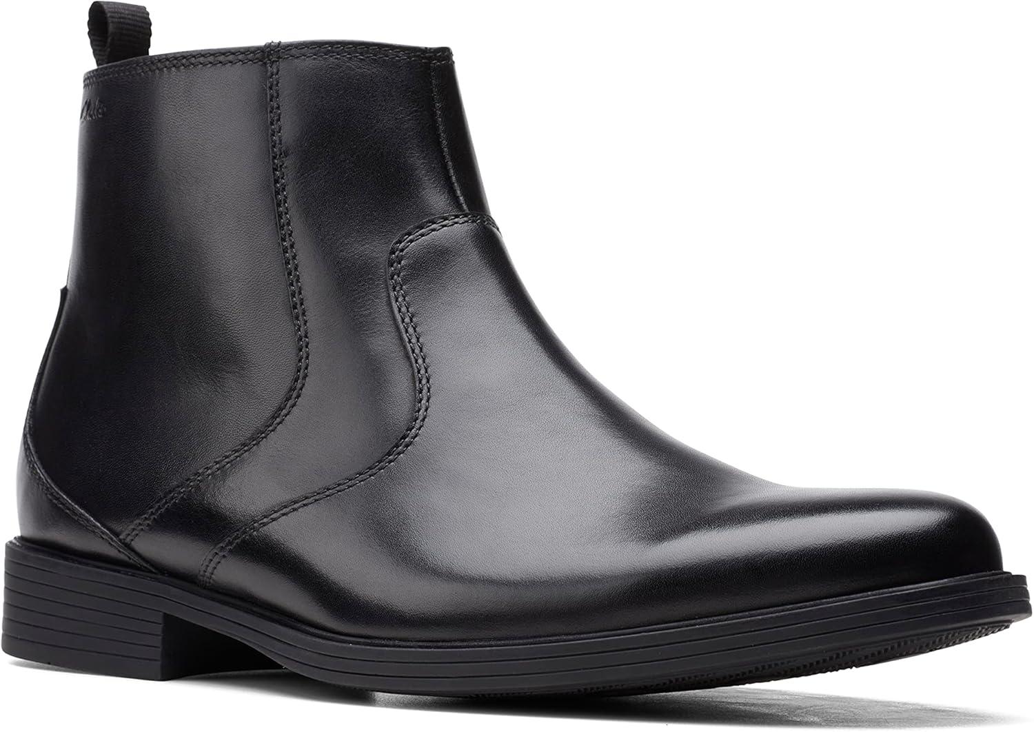 imageClarks Mens Whiddon Zip Chelsea BootBlack Leather
