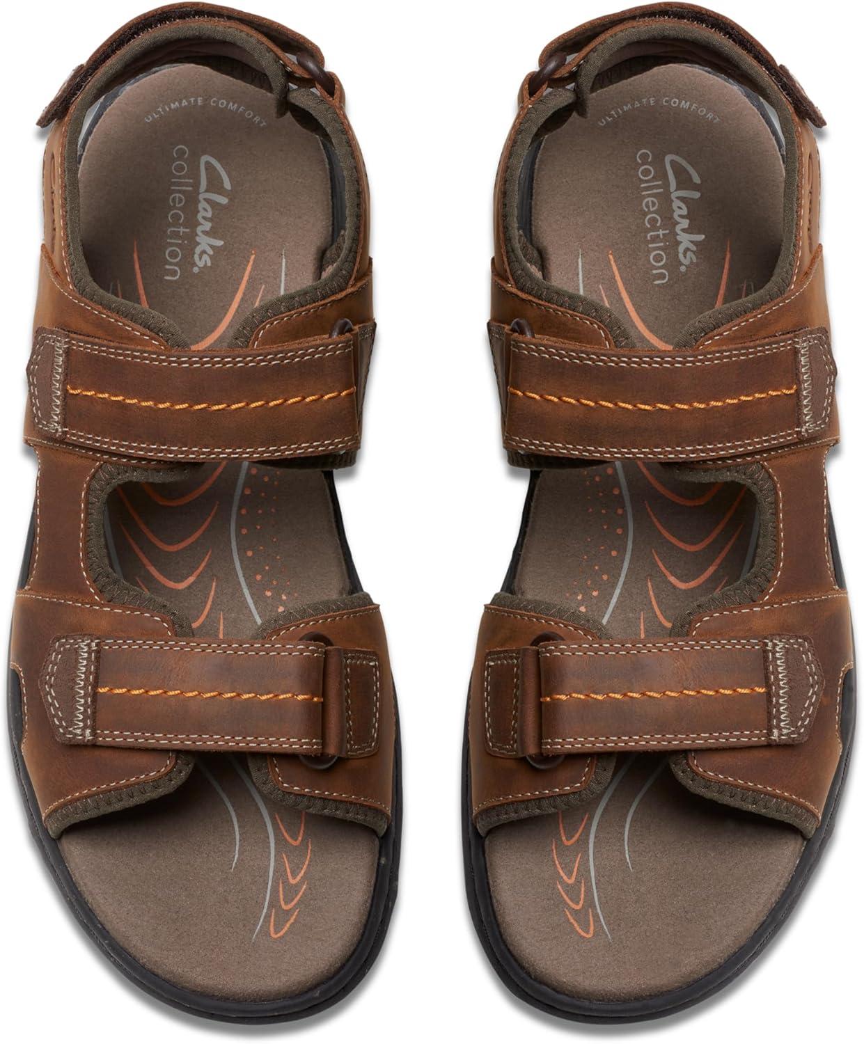 imageClarks mens Walkford WalkLight Brown Leather