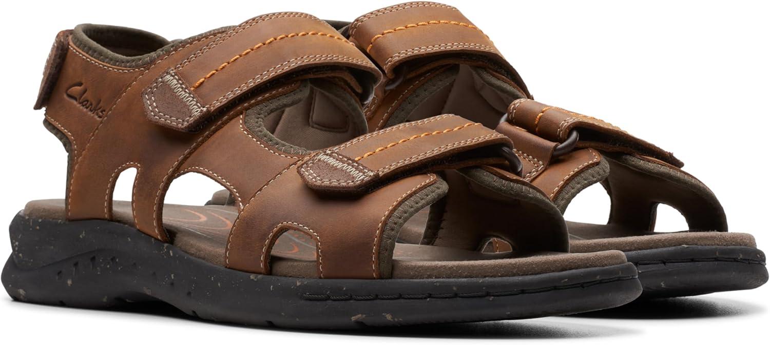 imageClarks mens Walkford WalkLight Brown Leather