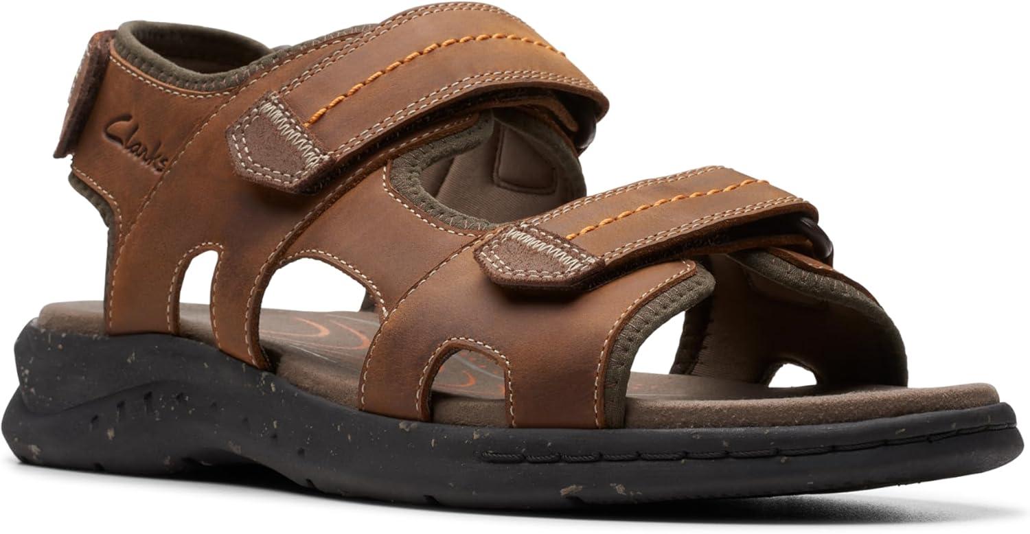 imageClarks mens Walkford WalkLight Brown Leather