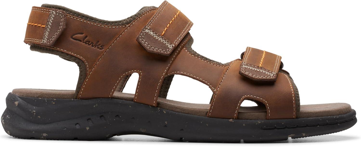 imageClarks mens Walkford WalkLight Brown Leather