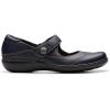 imageClarks Womens Ashland Elayne Mary Jane FlatNavy Tumbled