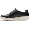 imageClarks Womens Caroline Janna Leather Side Zip Fashion SneakerBlack Leather 1