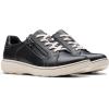 imageClarks Womens Caroline Janna Leather Side Zip Fashion SneakerBlack Leather 1