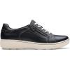 imageClarks Womens Caroline Janna Leather Side Zip Fashion SneakerBlack Leather 1