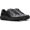 imageClarks Womens Caroline Janna Leather Side Zip Fashion SneakerBlack Leather