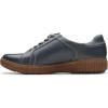 imageClarks Womens Caroline Janna Leather Side Zip Fashion SneakerDark Blue