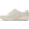 imageClarks Womens Caroline Janna Leather Side Zip Fashion SneakerWhite Leather