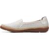 imageClarks Womens Elaina Ruby LoafersWhite Leather