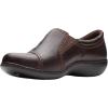 imageClarks Womens Ashland Effie SlipOn LoaferDark Brown Tumbled Leather
