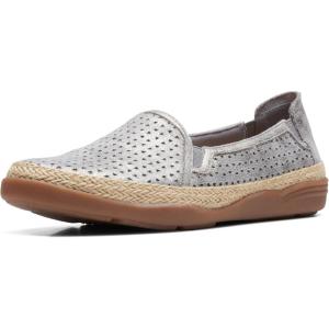 imageClarks Womens Elaina Ruby LoafersPewter Textile