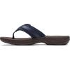imageClarks Womens Breeze Sea FlipFlopNavy SyntheticBrown Sole