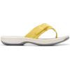 imageClarks Womens Breeze Sea FlipFlopYellow Nubuck