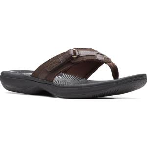 imageClarks Womens Breeze Sea FlipFlopDark Brown