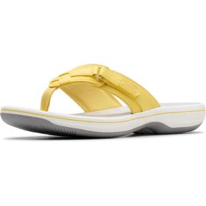 imageClarks Womens Breeze Sea FlipFlopYellow Nubuck