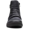 imageClarks Womens Caroline Orchid Ankle BootsBlack Leat