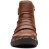 imageClarks Womens Caroline Orchid Ankle BootsDark Tan Leather