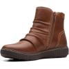 imageClarks Womens Caroline Orchid Ankle BootsDark Tan Leather