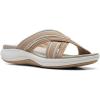 imageClarks Womens Roseville Bay Flat SandalsSand Combi Textile