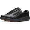 imageClarks Womens Bryianne Bayla SideZip Fashion SneakerBlack Leather