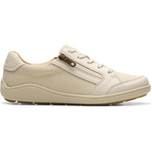 imageClarks Womens Bryianne Bayla SideZip Fashion SneakerNatural Textile
